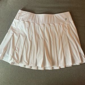 NWOT Pleated White Tennis Skirt with Shorts.